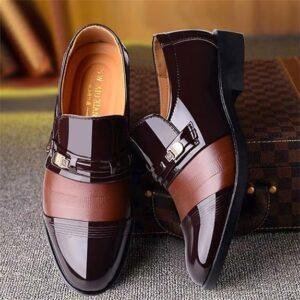 New Classic Men'S Suits Shoes Fashion Slip On Dress Shoes Men Oxfords